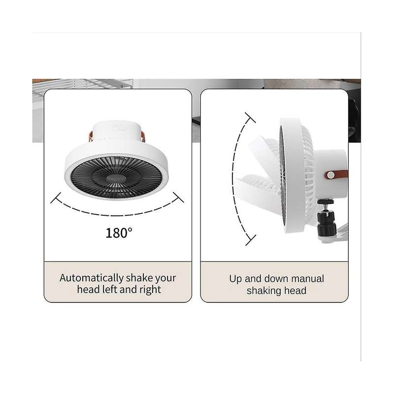 Household Wall-mounted Small Fan Charging Multi-functional Rechargeable Fan Portable Shaking Electr