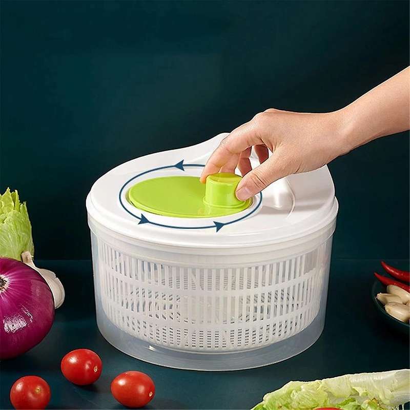 Household Vegetable Dehydrator, Manual Water Salad Spinner, Dryer Hand Kitchen Household Gadgets