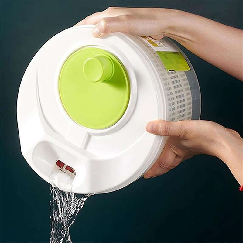 Household Vegetable Dehydrator, Manual Water Salad Spinner, Dryer Hand Kitchen Household Gadgets