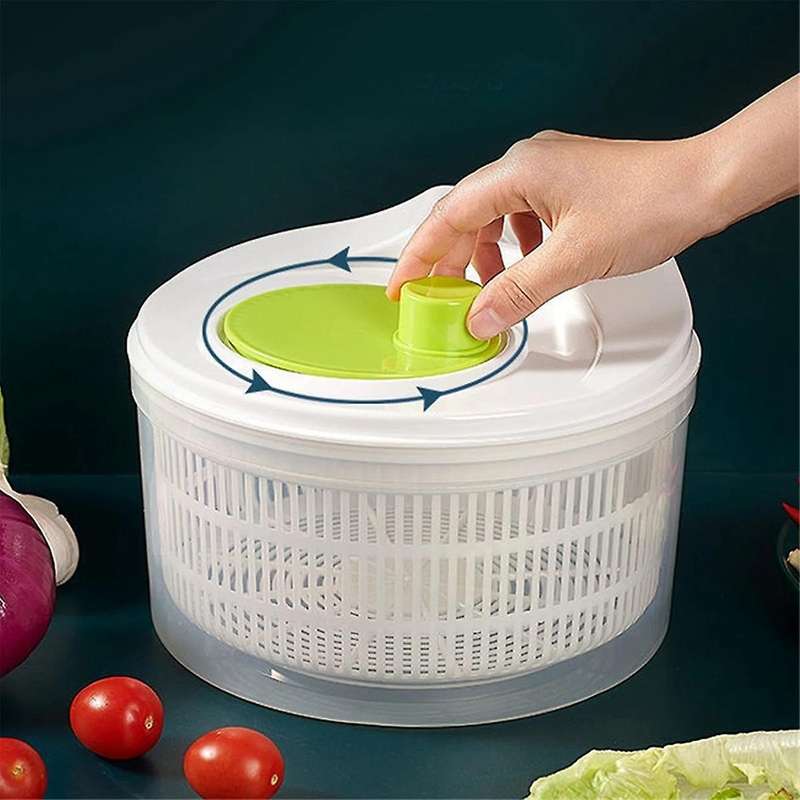 Household Vegetable Dehydrator, Manual Water Salad Spinner, Dryer Hand Kitchen Household Gadgets