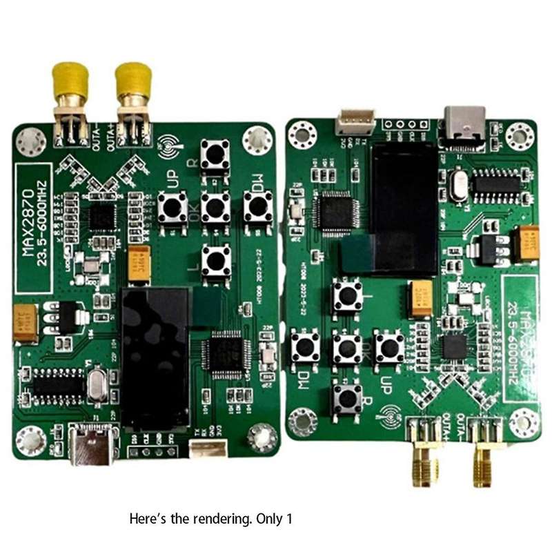 HT008 Signal Source MAX2870 STM32 23.5-6000Mhz Signal Generator Signal Source Supports Point/Sweep M