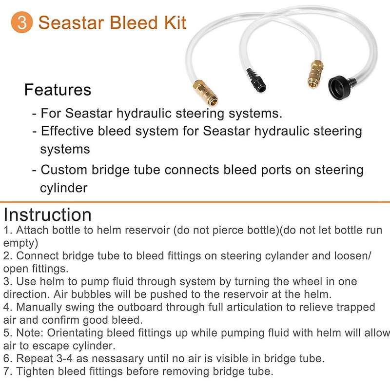 Hs5157 Front Mount Hydraulic Steering Cylinder Seal Kit & Bleed Kit for Hydraulic Steering