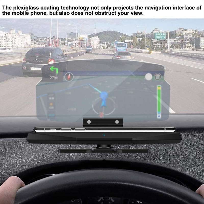 HUD Mobile Phone Bracket of Car Navigation Projector, HD Folding Wireless Head Up Display Bracket, w
