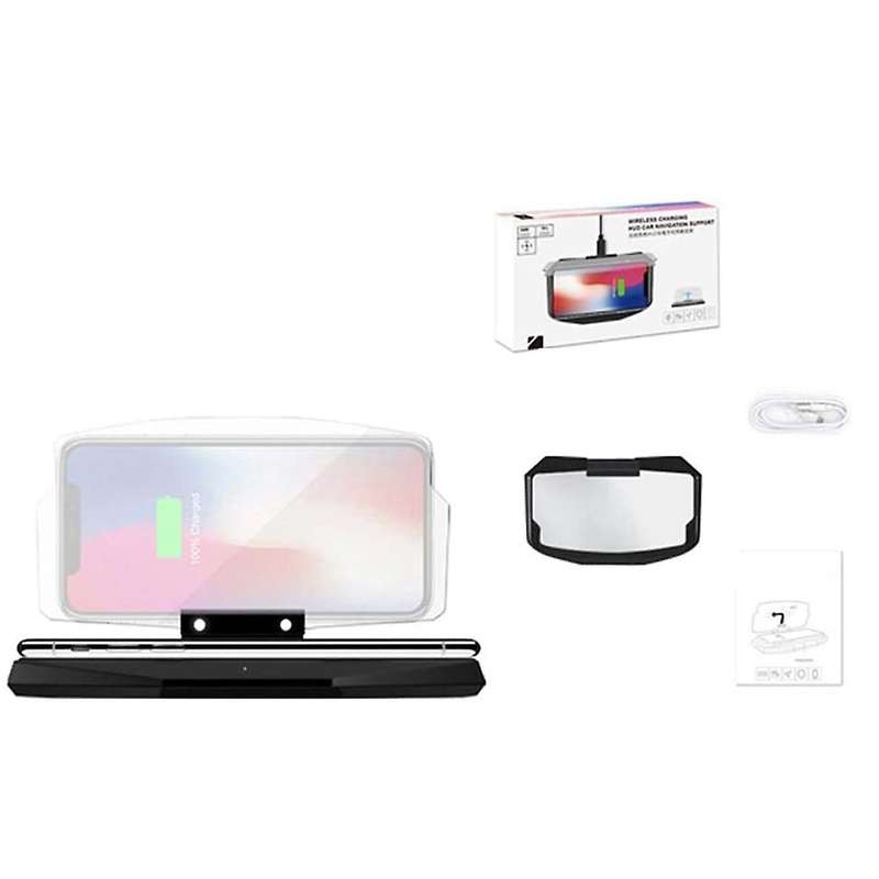 HUD Mobile Phone Bracket of Car Navigation Projector, HD Folding Wireless Head Up Display Bracket, w