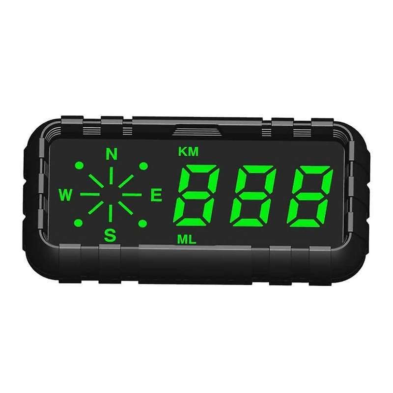 HUD Speedometer Odometer Compass GPS Digital Display Big Fonts Univsersal for All Cars Vehicles