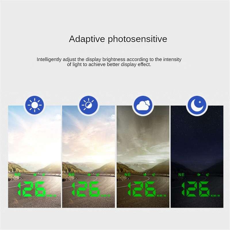 Hud Car Gps Speedometer Windshield Projector Universal Suitable for All Cars Pickup Truck Speed Ale