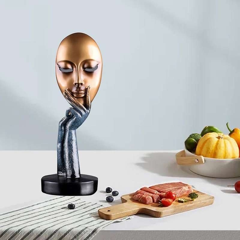 Human Meditators Lady Resin Statues,sculpture Art Crafts,figurine Home Decorative Display,blue