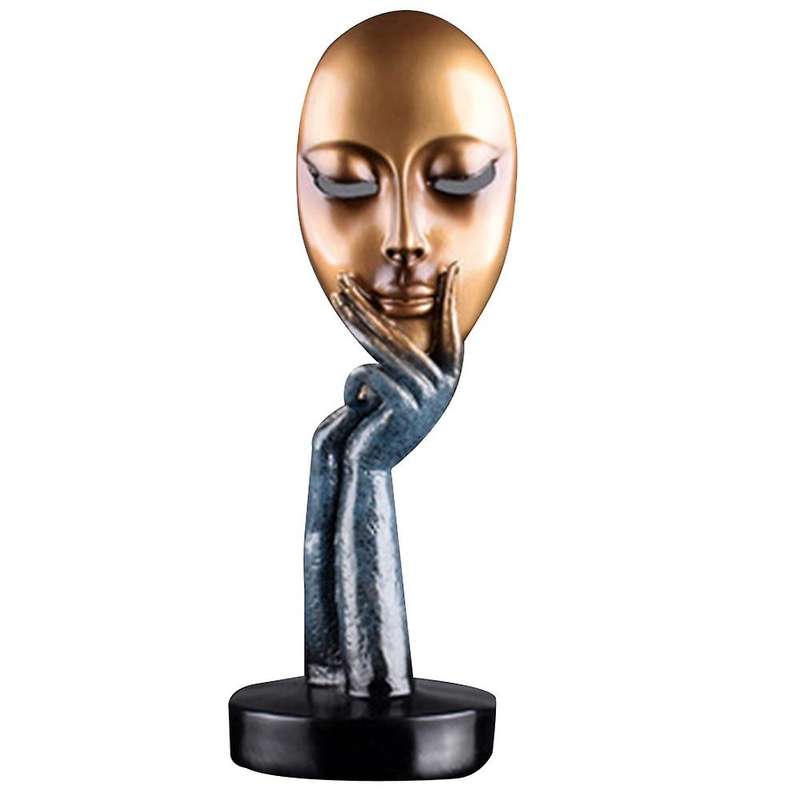 Human Meditators Lady Resin Statues,sculpture Art Crafts,figurine Home Decorative Display,blue