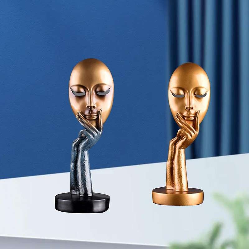 Human Meditators Lady Resin Statues,sculpture Art Crafts,figurine Home Decorative Display,blue