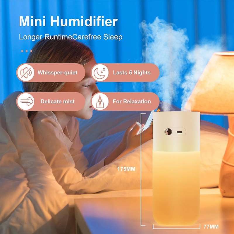 Humidifier Aromatherapy Diffuser 400ml Essential Oil Diffuser Wireless Rechargeable,dual-channel Spr