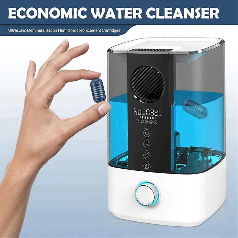 Humidifier Tank Cleaner Cartridges Demineralization Cleaning Balls Prevents Hard Water Build-Up Remo
