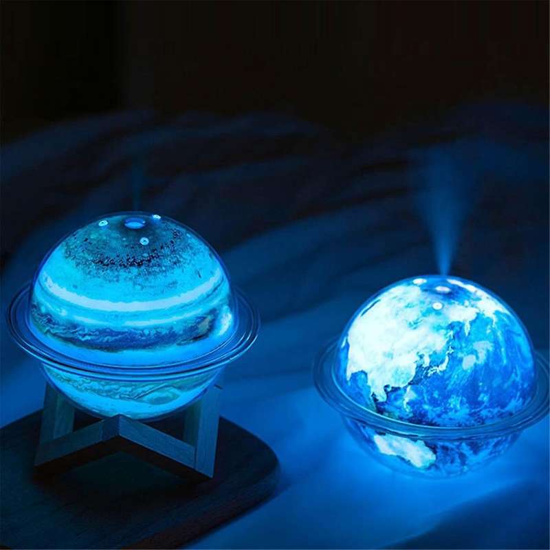 Humidifiers for Bedroom, Cool Mist Humidifiers for Baby, Led Light and Humidifier 2-in-1, Planet Lig