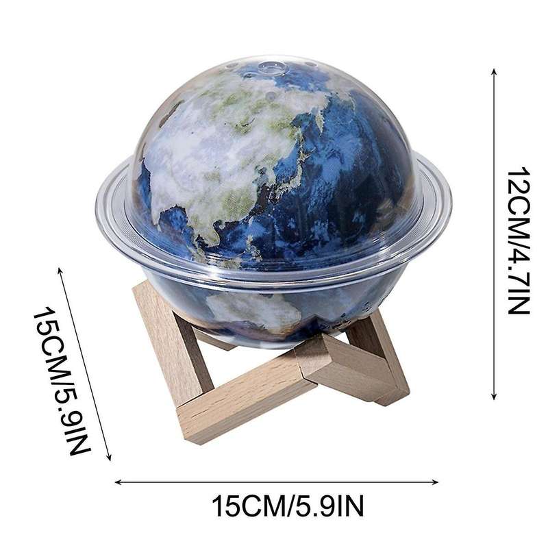 Humidifiers for Bedroom, Cool Mist Humidifiers for Baby, Led Light and Humidifier 2-in-1, Planet Lig
