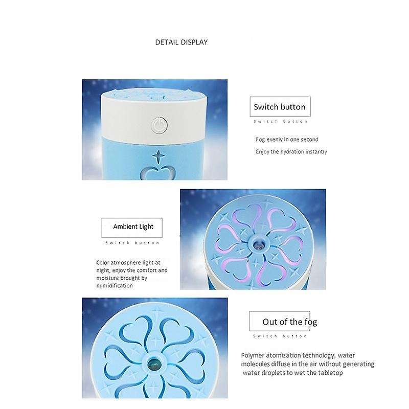 Humidifier USB Car Humidifiers Home Air Humidifier Mini Air Humidifier Blue