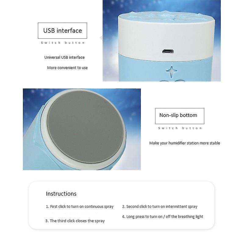 Humidifier USB Car Humidifiers Home Air Humidifier Mini Air Humidifier Blue
