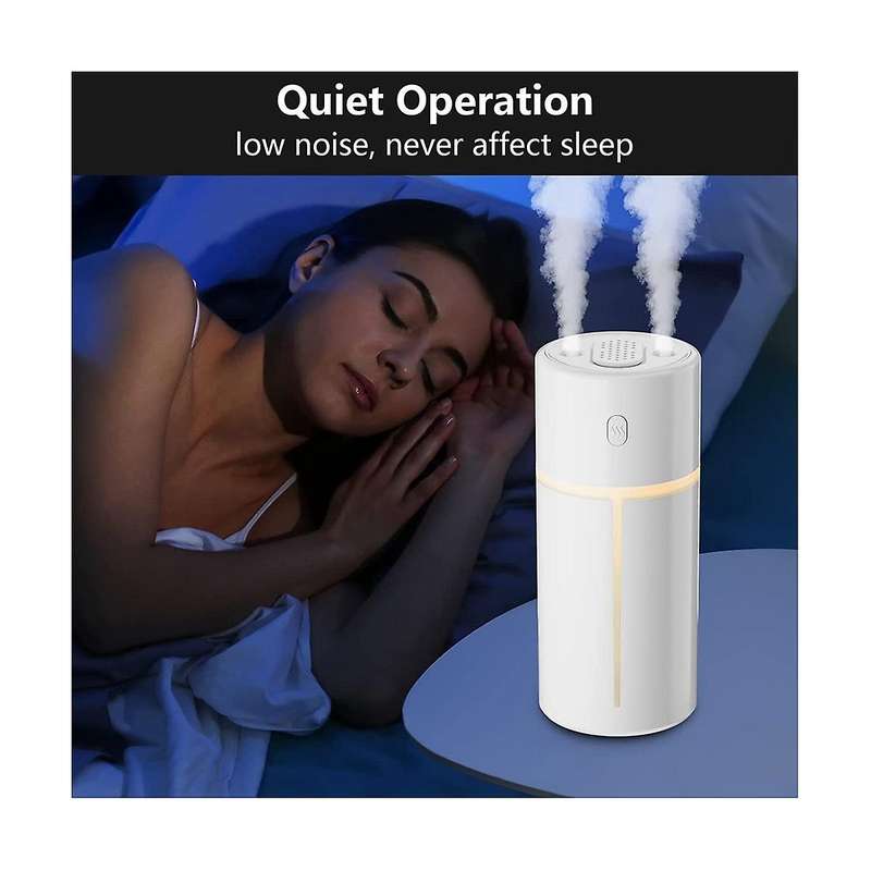 Humidifiers for Bedroom Night Light Small Cool Mist Humidifiers for Babies Space-saving Quiet Ultra