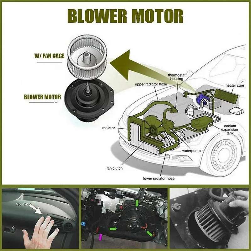 HVAC Blower Heater Motor with Fan Cage for W203 S203 W463 2038202514, 9159591