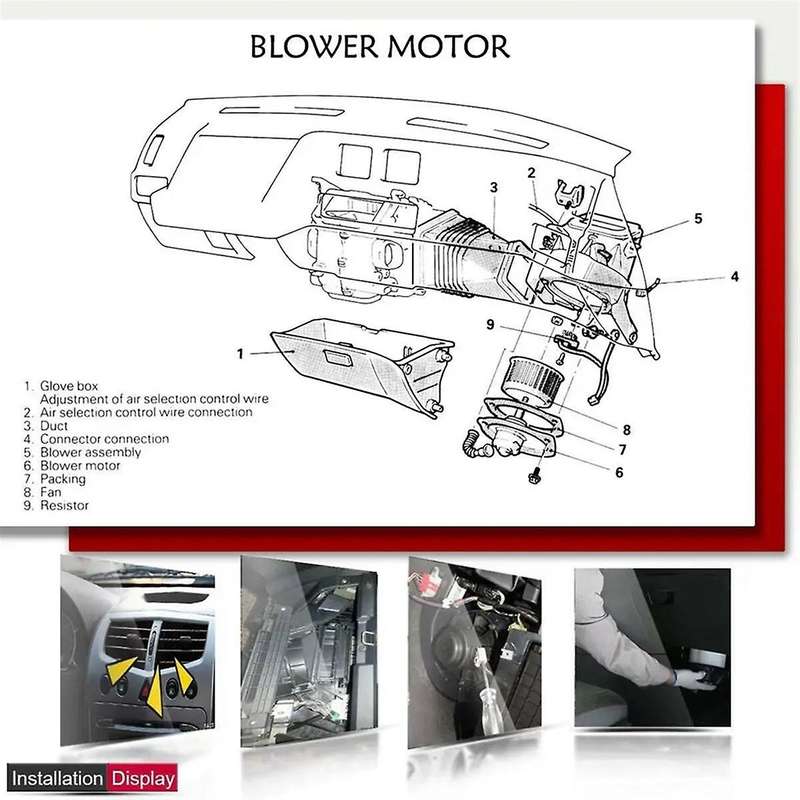 HVAC Blower Heater Motor with Fan Cage for W203 S203 W463 2038202514, 9159591