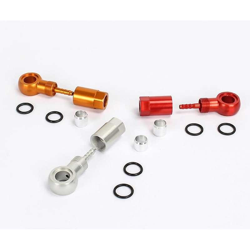 Hydraulic Brake Hose Fittings Hose Valve Olive Head for XTR,Silver