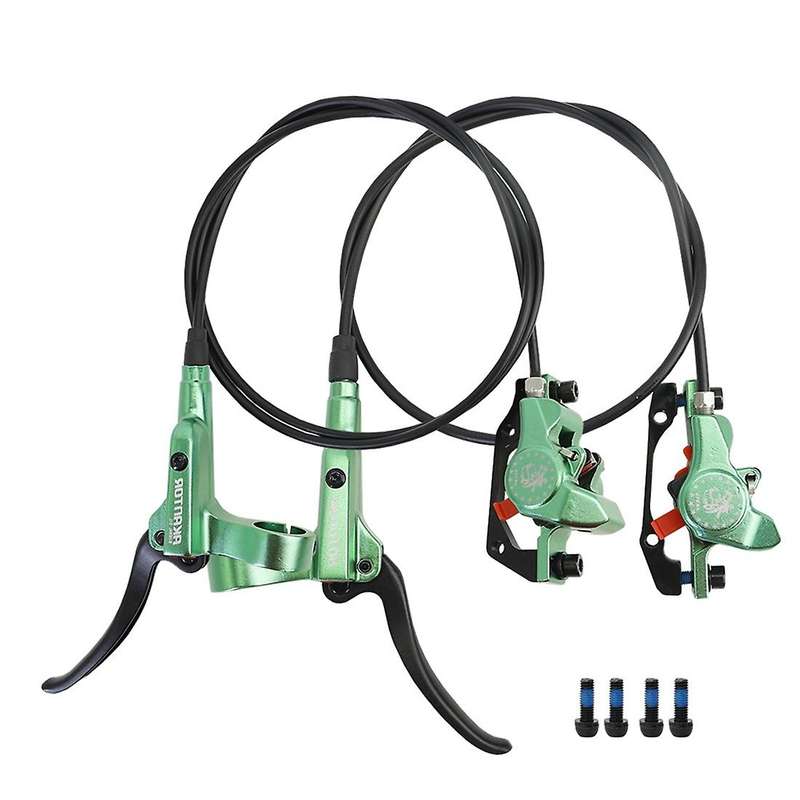 Hydraulic Disc Brake Calipers Rotor Front Left/Right Rear 800/1400mm Oil Pressure Disc Brake Set,Gre