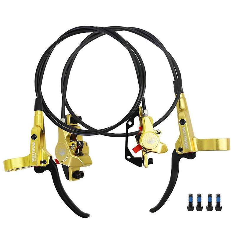 Hydraulic Disc Brake Calipers Rotor Front Left/Right Rear 800/1400mm Oil Pressure Disc Brake Set,Gol