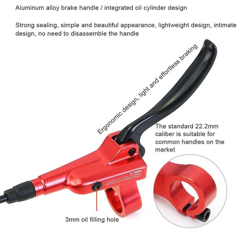Hydraulic Disc Brake Calipers Rotor Front Left/Right Rear 800/1400mm Oil Pressure Disc Brake Set,Gol