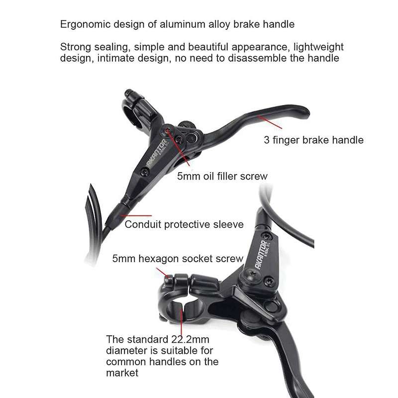 Hydraulic Disc Brake Calipers 160mm Brake Disc Rotor Front Right / Left Rear 800/ 1400mm ,1Set