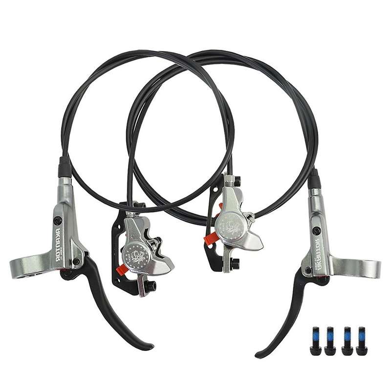 Hydraulic Disc Brake Calipers Rotor Front Left/Right Rear 800/1400mm Oil Pressure Disc Brake Set,Sil