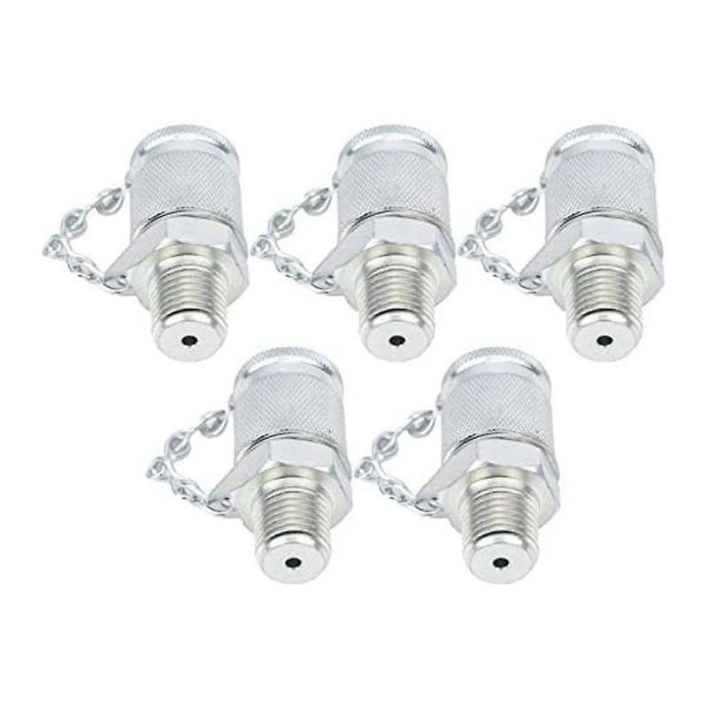 Hydraulic Test Fitting Kit, Hydraulic Test Adapter for Pt/ppt Series Fittings,npt1/4,5pcs
