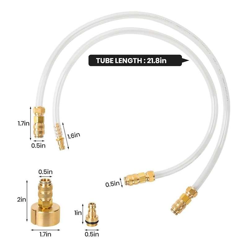 Hydraulic Steering Bleed Kit, 2PCS Includes Bleeding Kit/Fill Kit, for Sea Star All Outboard, Stern