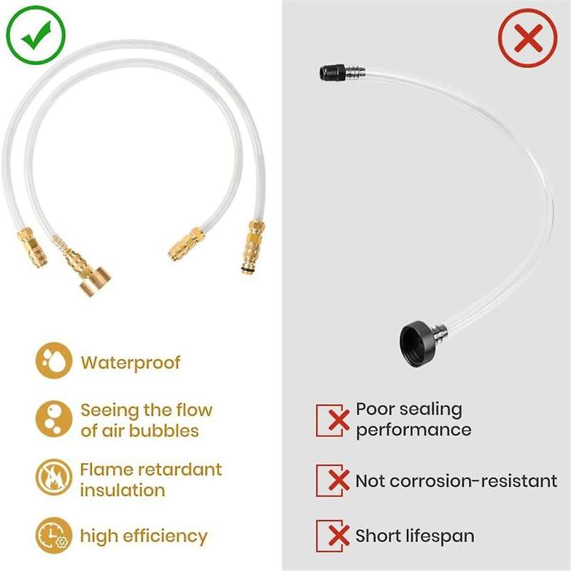 Hydraulic Steering Bleed Kit, 2PCS Includes Bleeding Kit/Fill Kit, for Sea Star All Outboard, Stern