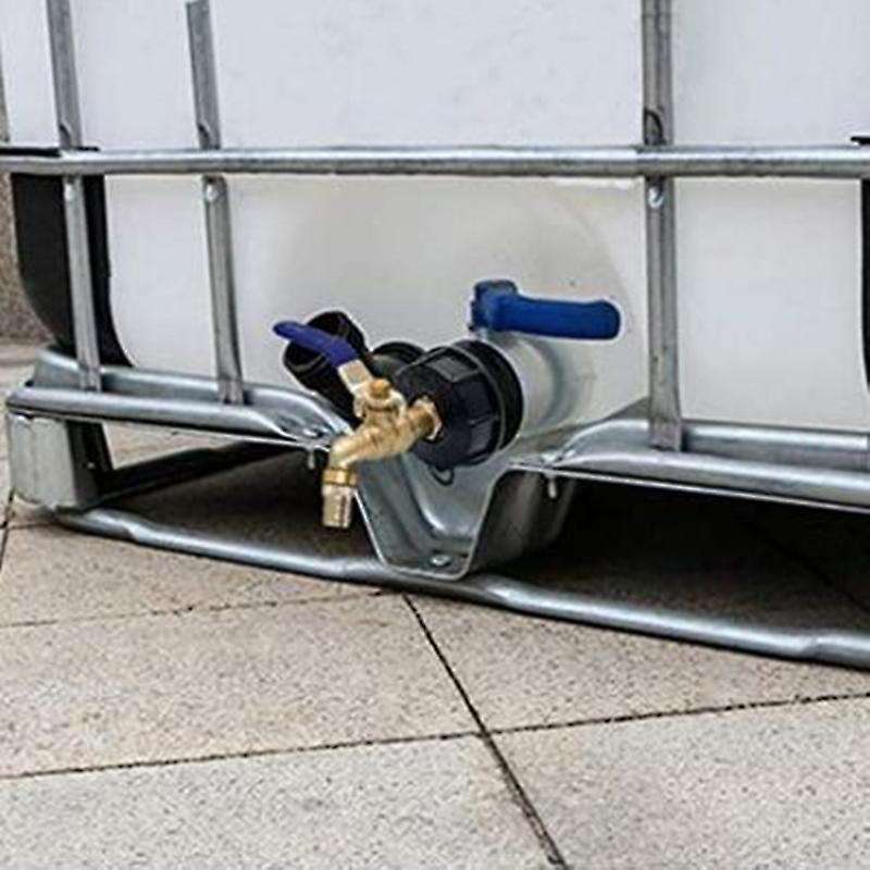IBC Ball Outlet Tap Tank 3/4inch Food Grade Drain Adapter S60X6 1000 L Tank Rainwater Container Bra