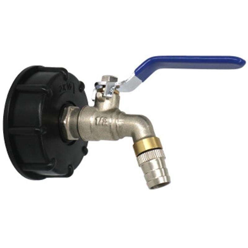 IBC Ball Outlet Tap Tank 3/4inch Food Grade Drain Adapter S60X6 1000 L Tank Rainwater Container Bra