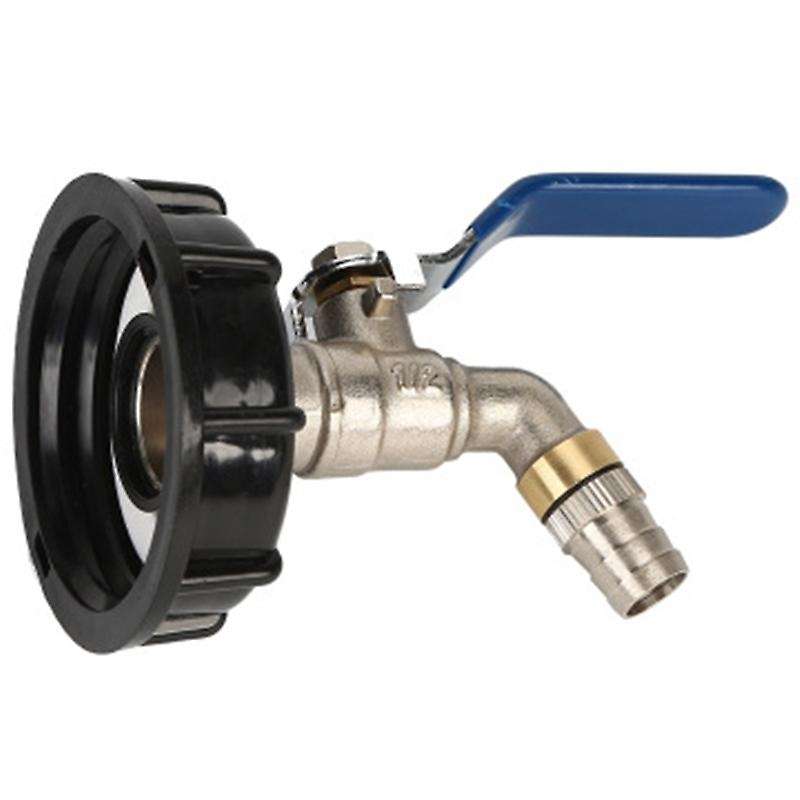 IBC Ball Outlet Tap Tank 3/4inch Food Grade Drain Adapter S60X6 1000 L Tank Rainwater Container Bra