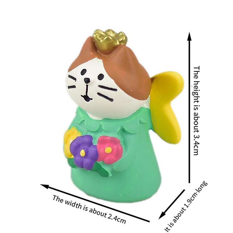 I Miniature Resin Figurines Statue-Cute Frog Sculpture for Outdoor Fairy Garden and Desk Decor Adora