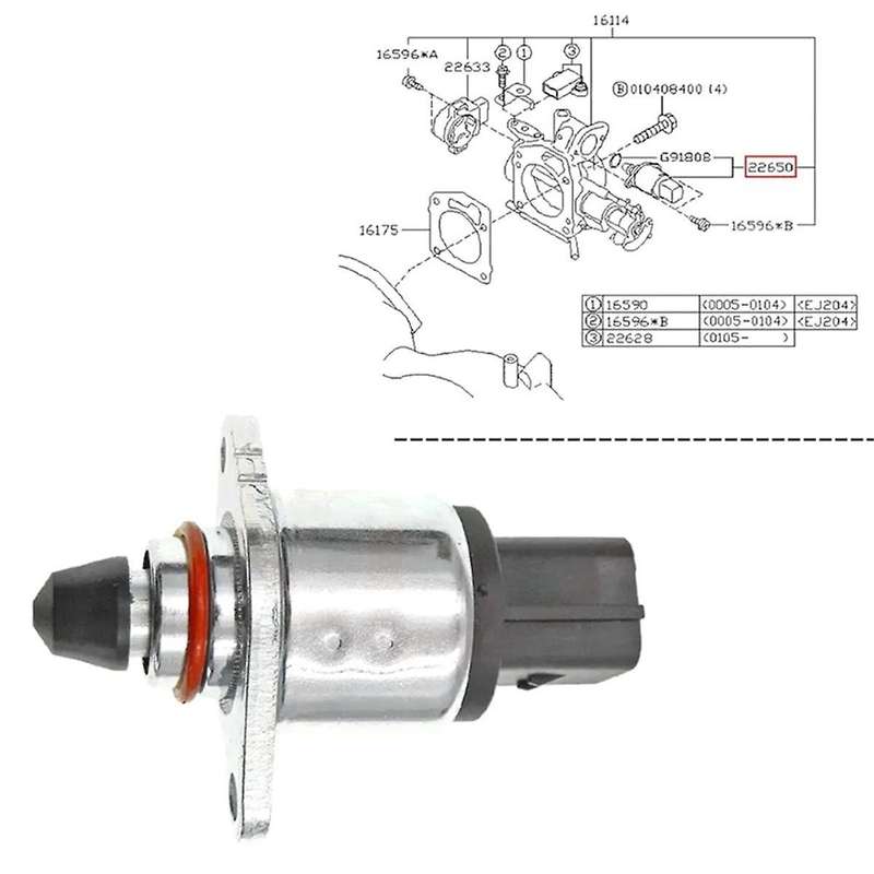 IAC Idle Air Control Valve 1993-1999 for Air Control Valve Assy 22650-AA240 A33-660-R00 22650AA240