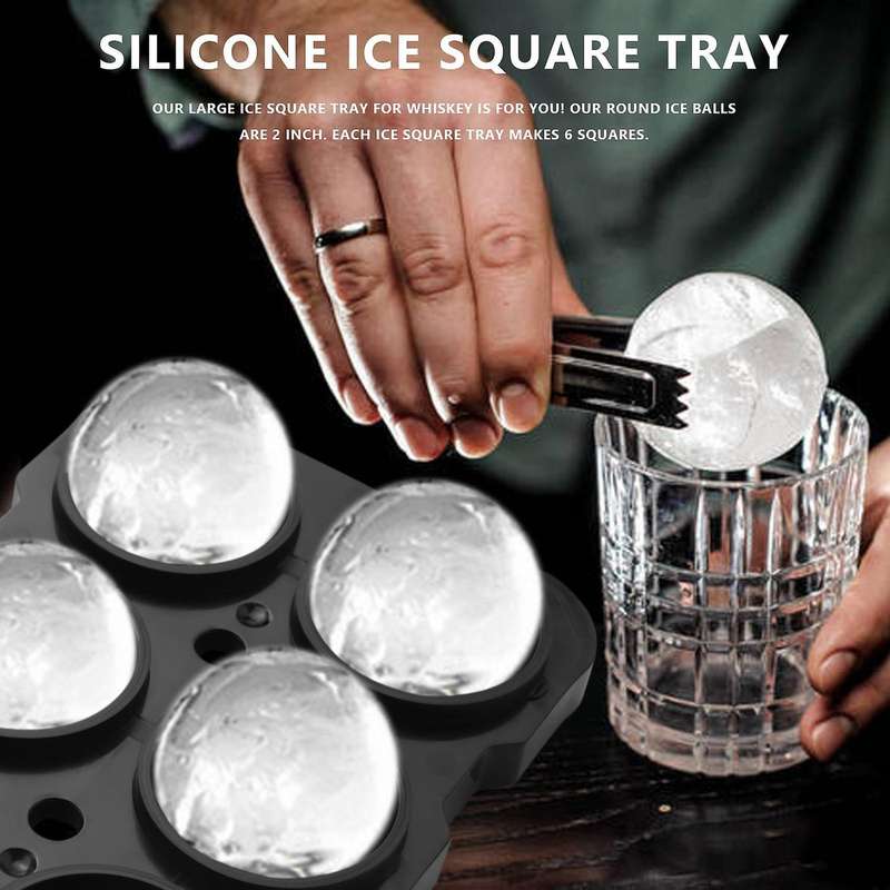 Ice Box and Ice Lattice In Household Refrigerator, Reusable Ice Making Mould for Whisky, , , Party