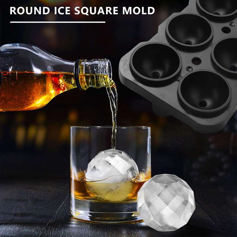 Ice Box and Ice Lattice In Household Refrigerator, Reusable Ice Making Mould for Whisky, , , Party
