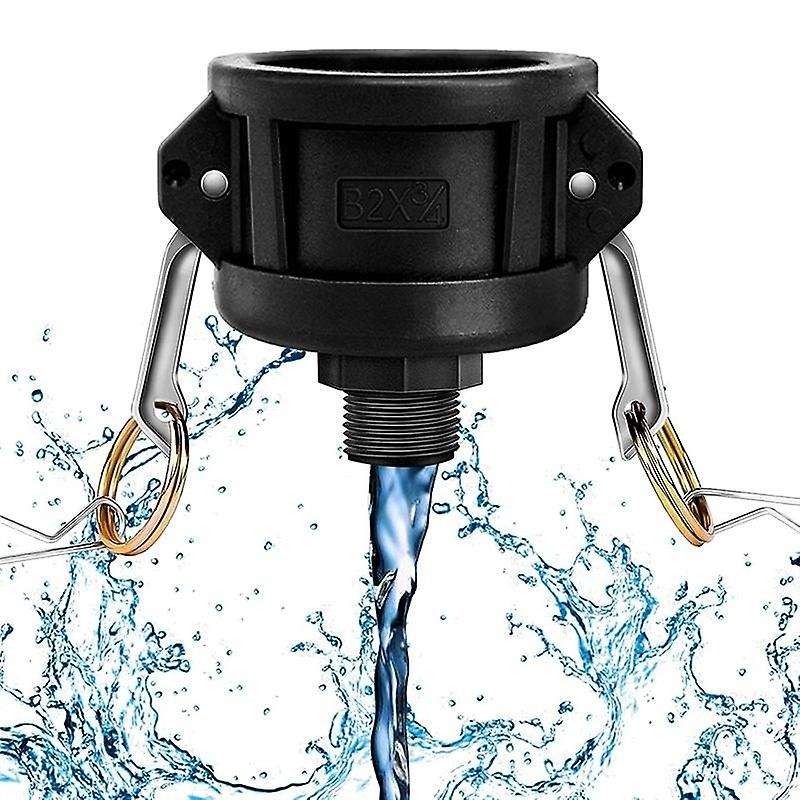 Ibc Tote Fittings for 275 330 Gallon Tote Tank-2 Inch Cam Lock Fittings-for 3/4 Inch Male Garden Th