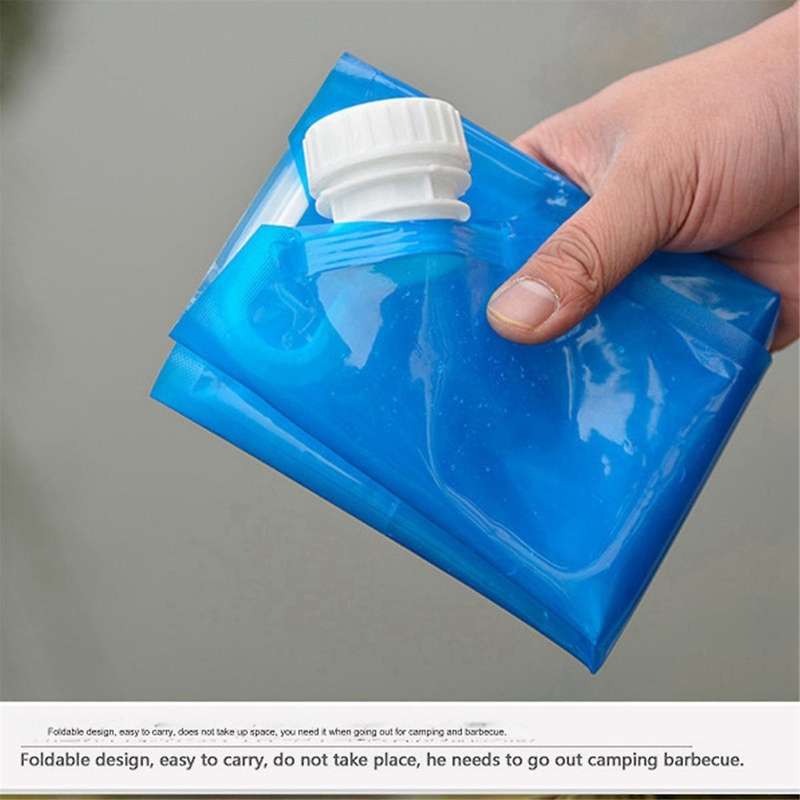 Ice Bath Bags, Large Capacity Ice Bath Freezer Bag, 5L Ice Bags for Ice Bath, Foldable Bags for Ice