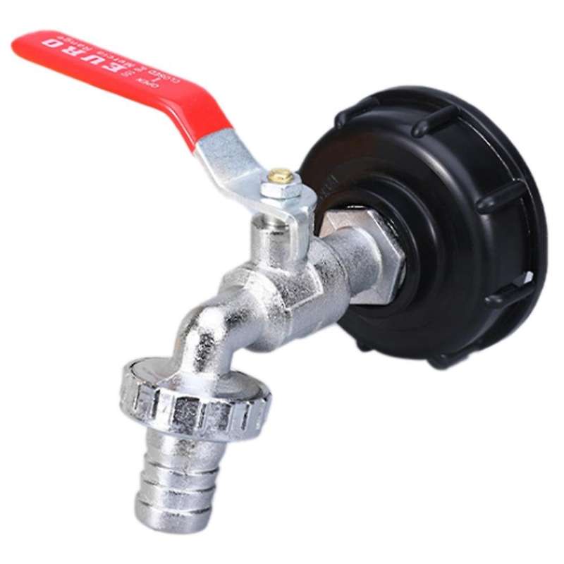 IBC Tank Alloy Tap Adapter S60X6 Coarse Thread Valve Fittings Garden Hose Connector Replacement Meta