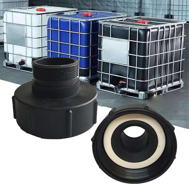 IBC Tote Adapter IBC Water Tank Hose Drain Adapter S100X8 to 2 Inch Replacement Valve Adapter