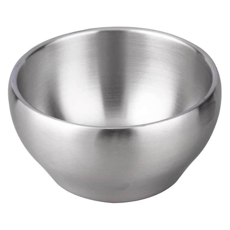 Ice Cream Bowl Insulated Bowl 15oz Double Wall Soup Bowl SUS304 Stainless Steel Cereal Bowl, Set of