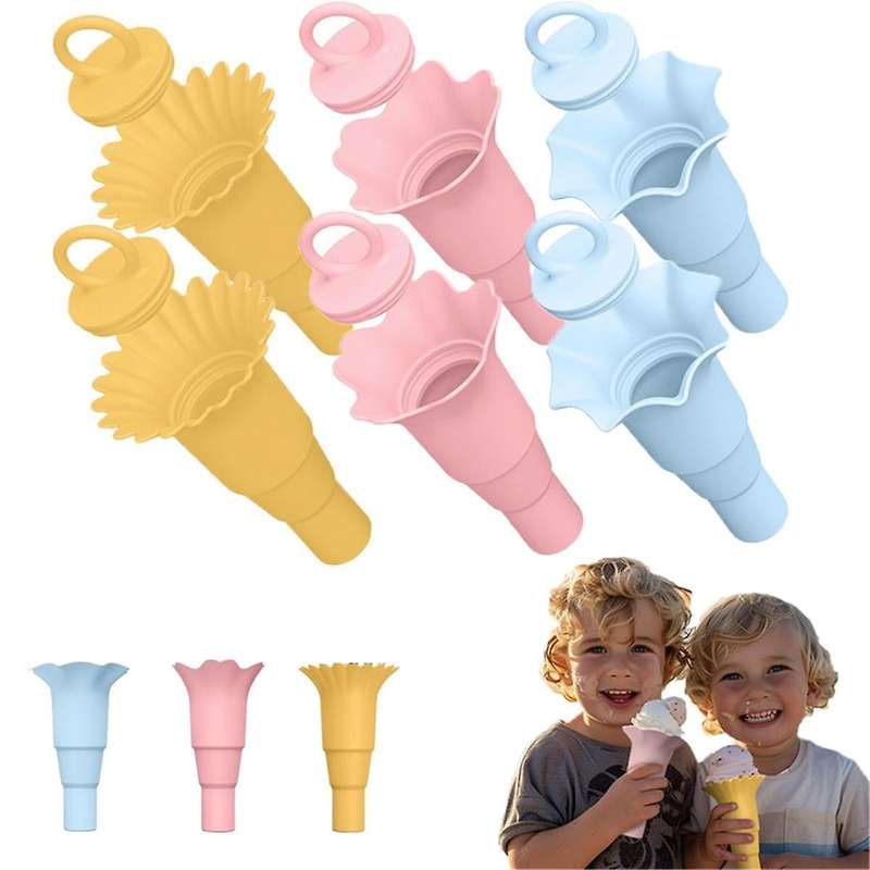 Ice Cream Cone Mold, Food Grade Household, Leak-Proof Ice Cream Popsicle Mold
