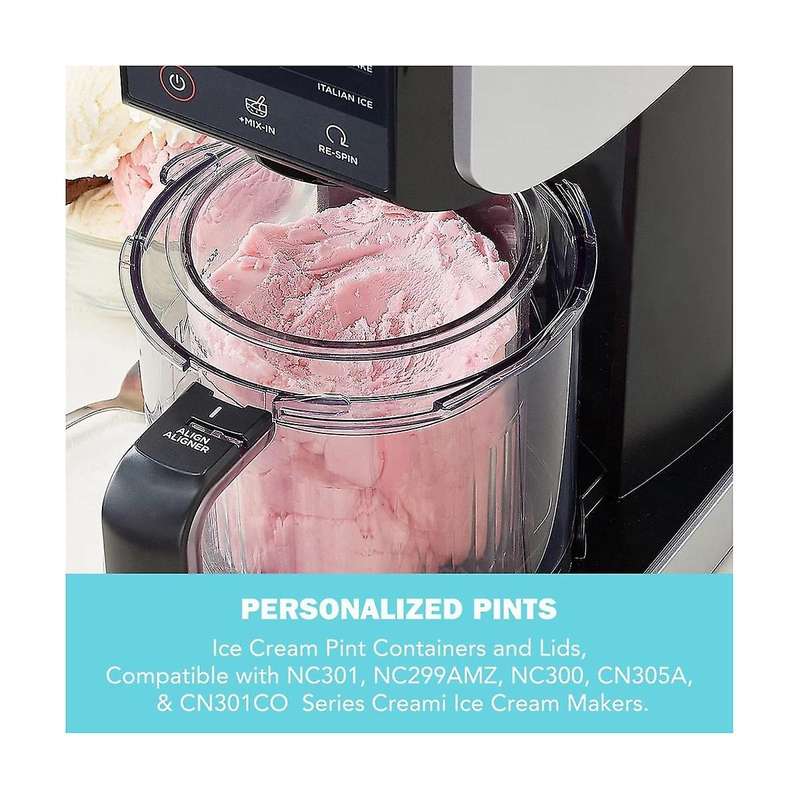 Ice Cream Pints Containers and Lids 16oz Cups Nc301 Nc300 Nc299amz Series Ice Cream Makers Ice Crea