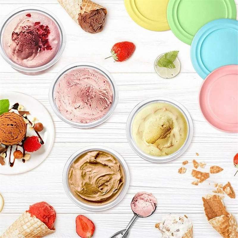 Ice Cream Pints and Lids for Creami NC301 NC300 NC299AMZ Series Ice Cream Storage Containers Food Fr