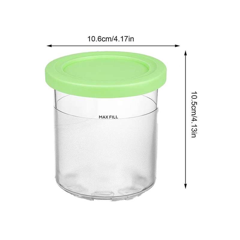 Ice Cream Pints Cup for Ninja for Nc299amz Nc300 Series Reusable Can Store Ice Cream Gelato Contain