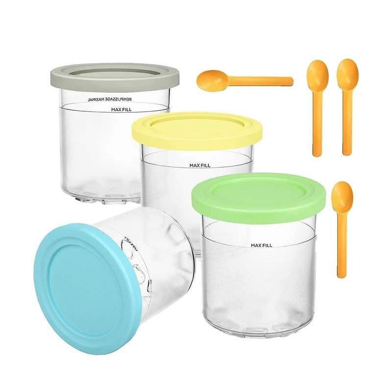 Ice Cream Pints Cup for Ninja for Nc299amz Nc300 Series Reusable Can Store Ice Cream Gelato Contain