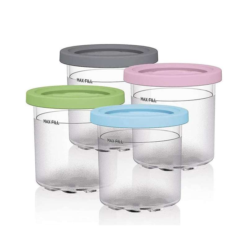 Ice Cream Pints Cup, Ice Cream Containers with Lids for Ninja Creami Pints Nc301 Nc300 Nc299amz Ser