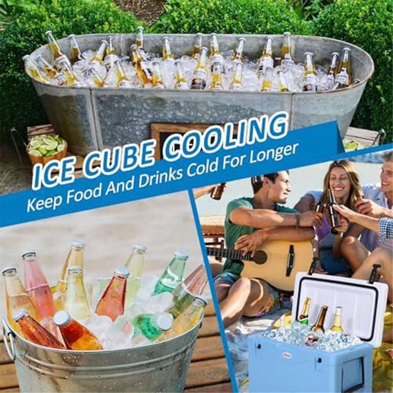 Ice Cube , Large Ice Cube for Making 8 Lb Ice Cubes, Ice Cube for Cold Soak Tub, Ice Bath Cooler, 2